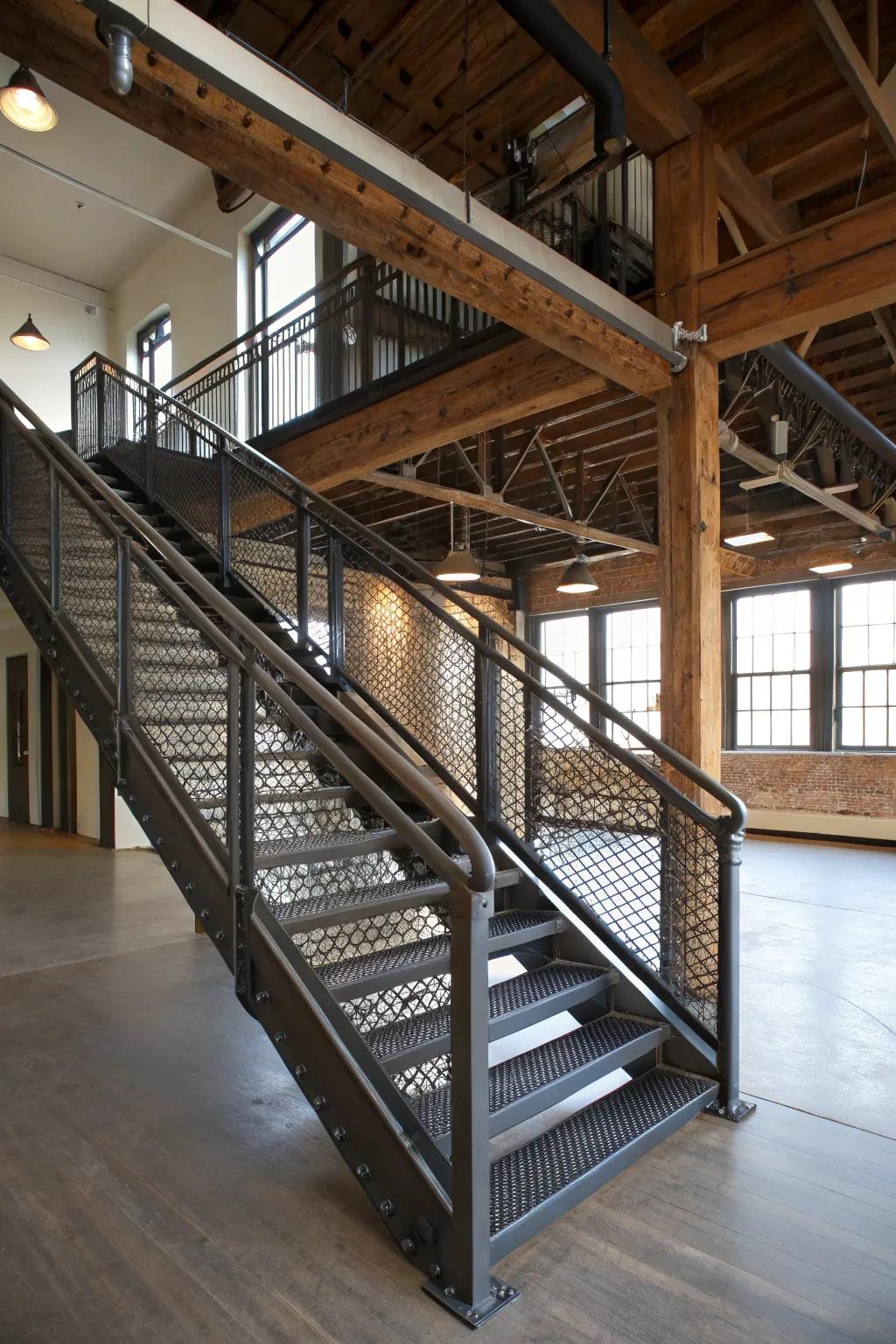 Welcome industrial vibes through tough textures.