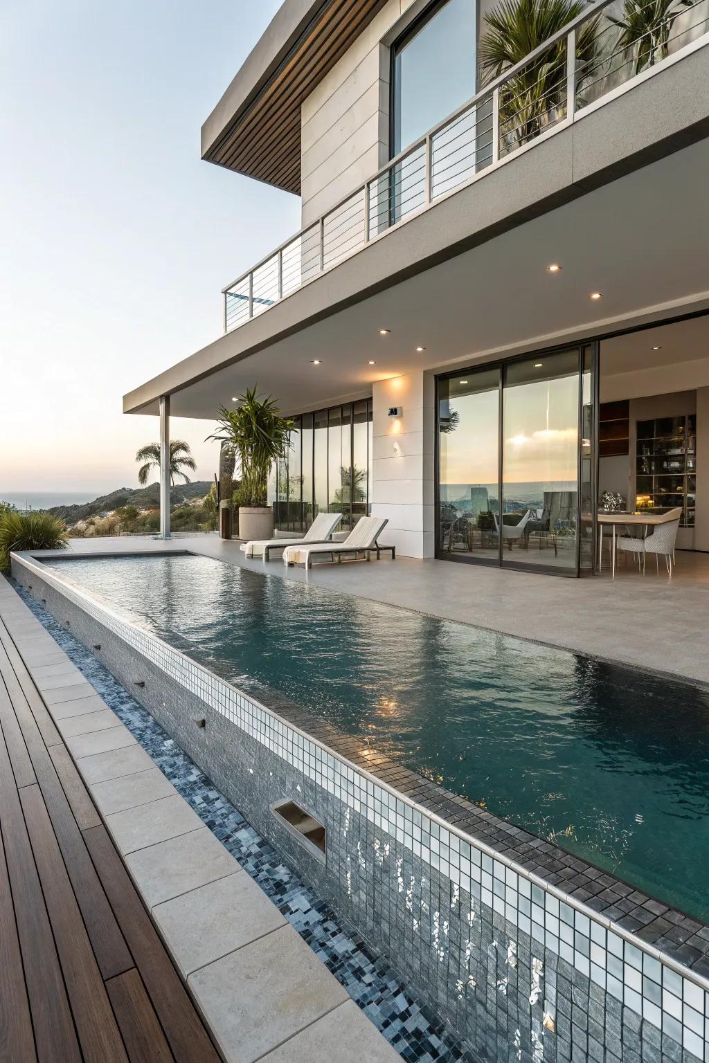 Metallic accents add a touch of luxury and glamour.