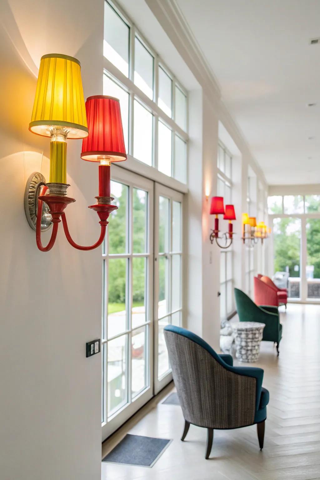 Colorful lights bring a playful pop of personality to your space.