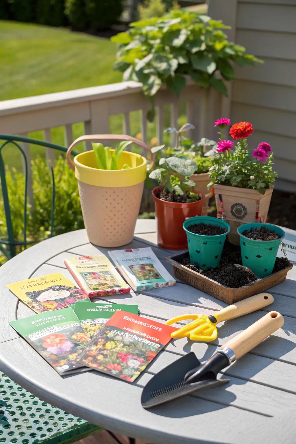 Grow her passion for gardening with a personalized collection.