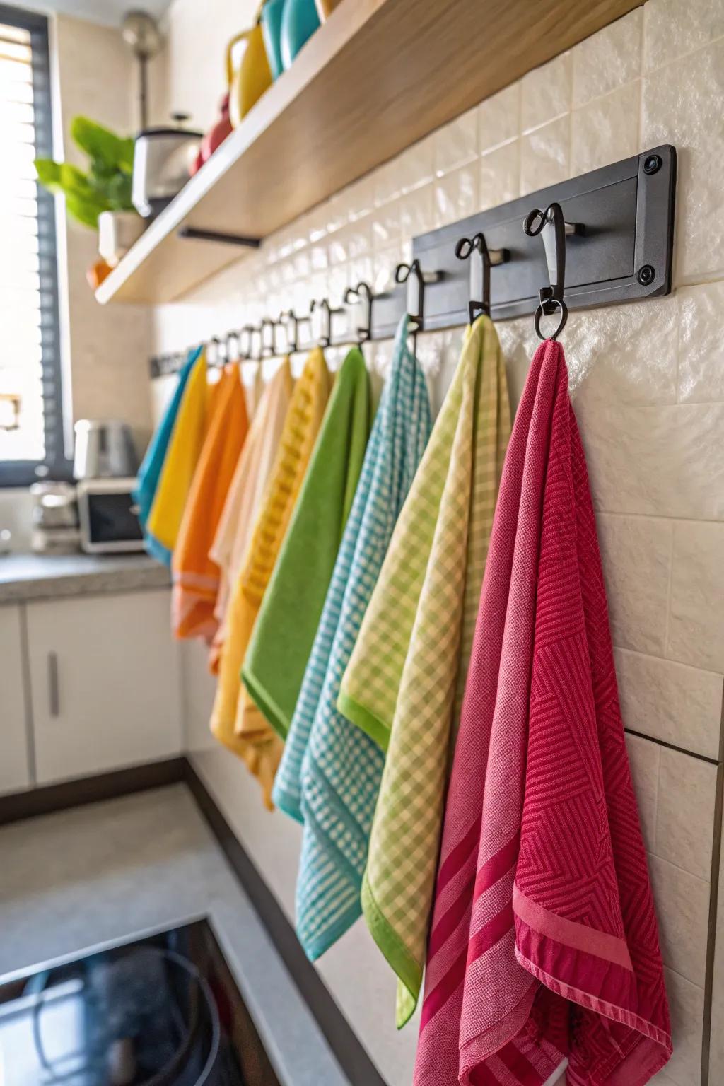 Wall-mounted holders offer a distinctive and space-saving method for storing napkins.