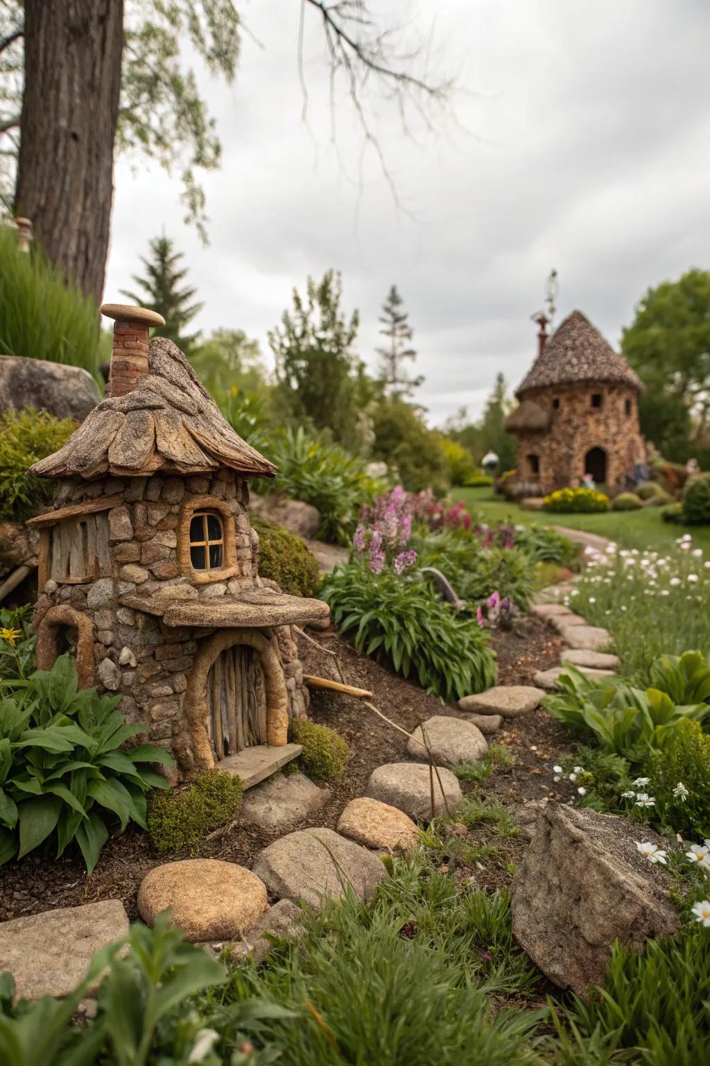 Pixie villages spark magical storytelling.
