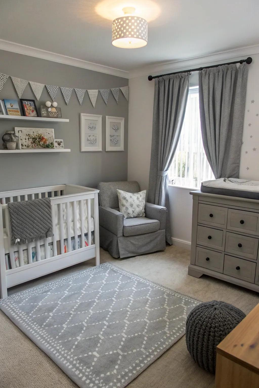 A nursery with a monochrome magic touch.