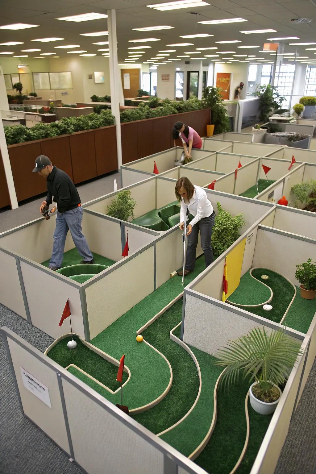 Navigate the cubicle quest for a strategic game.