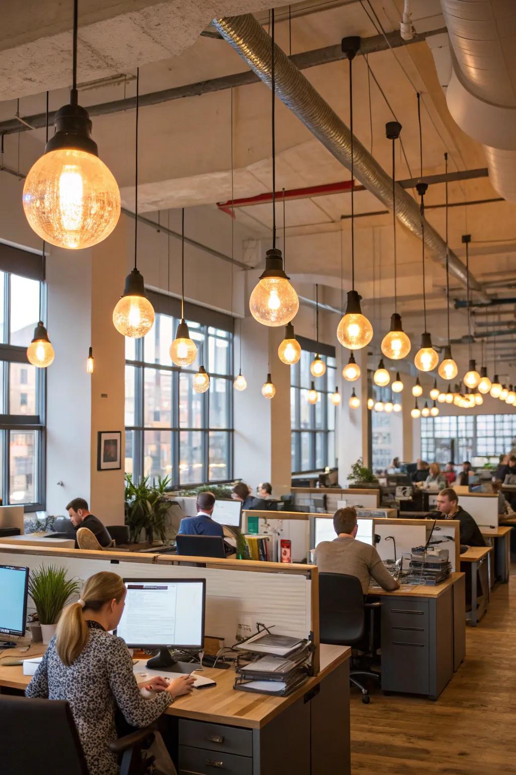Define spaces using vibrant clustered pendant illumination.