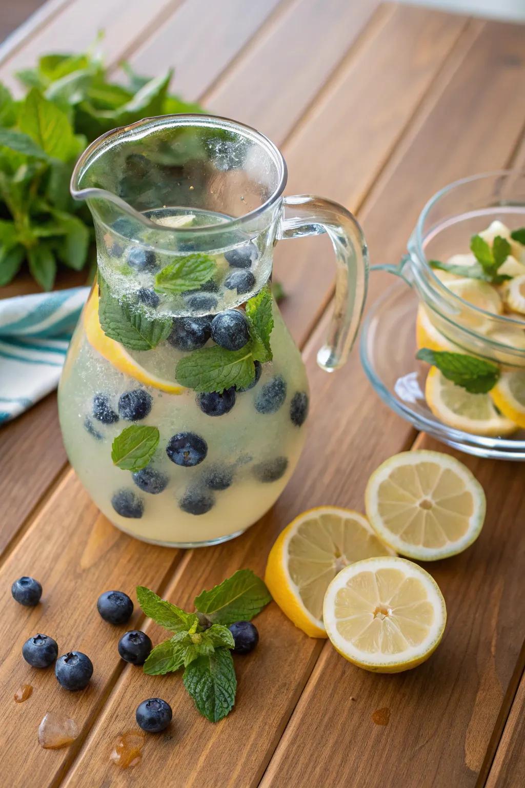 Pond water lemonade for a refreshing outdoor sip.