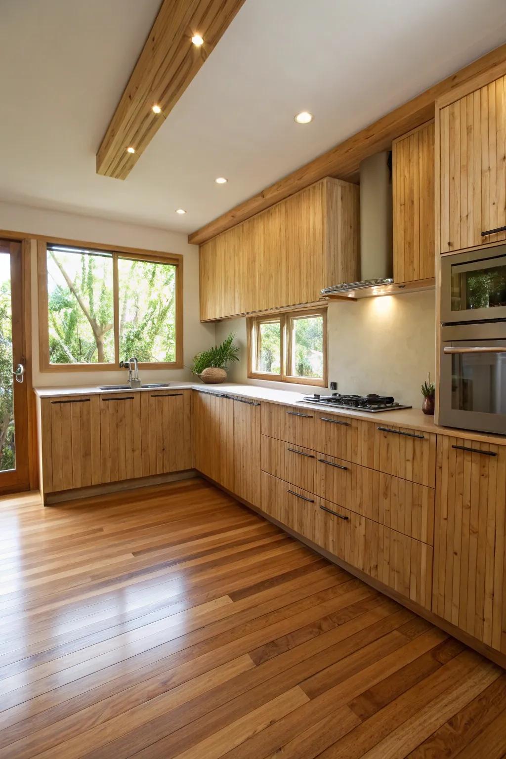 Bamboo infuses both sustainability and style into the contemporary kitchen.