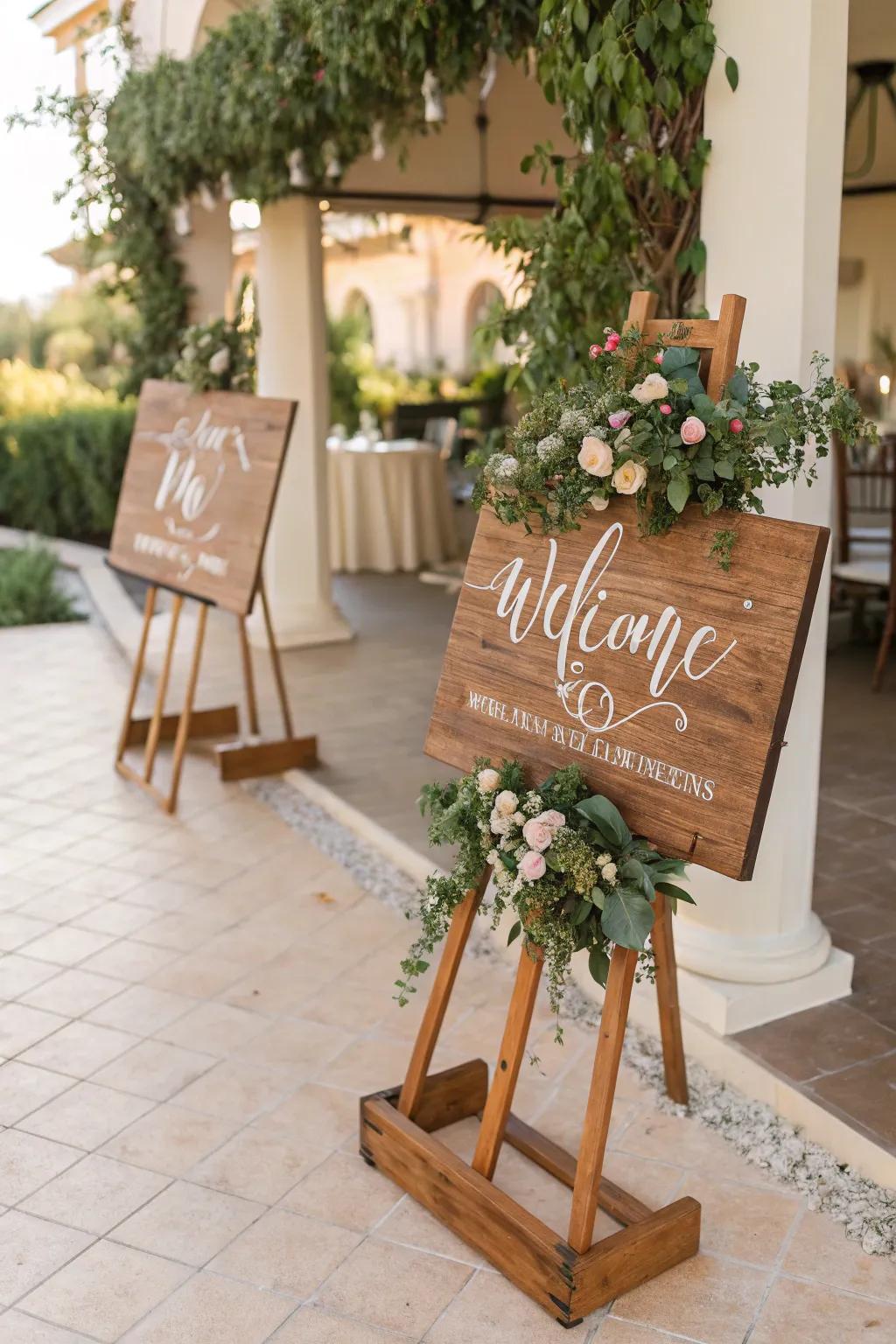 Personalized signage advises together with greets attendees utilizing layout.