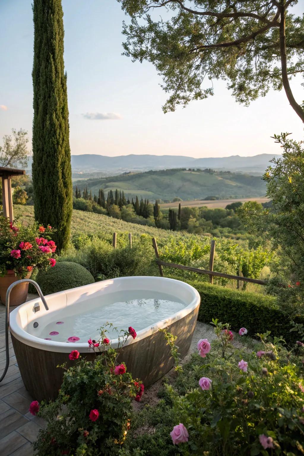 Elevate your experience using a raised tub for superior views.