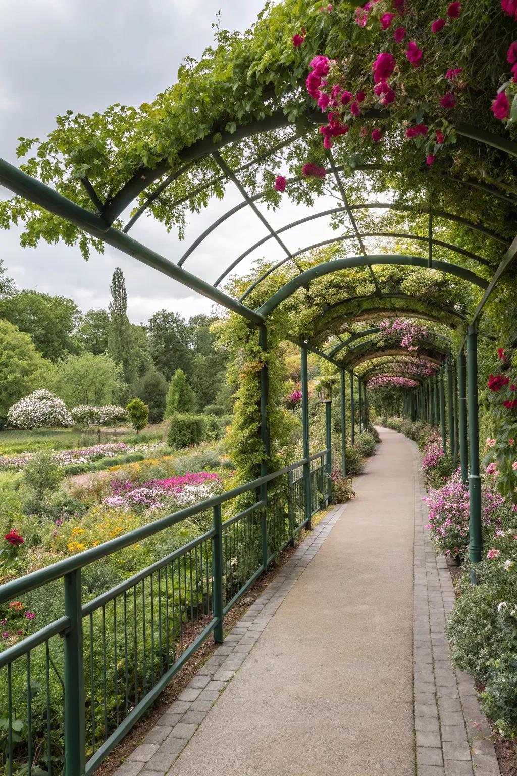Living railings blend nature and functionality beautifully.