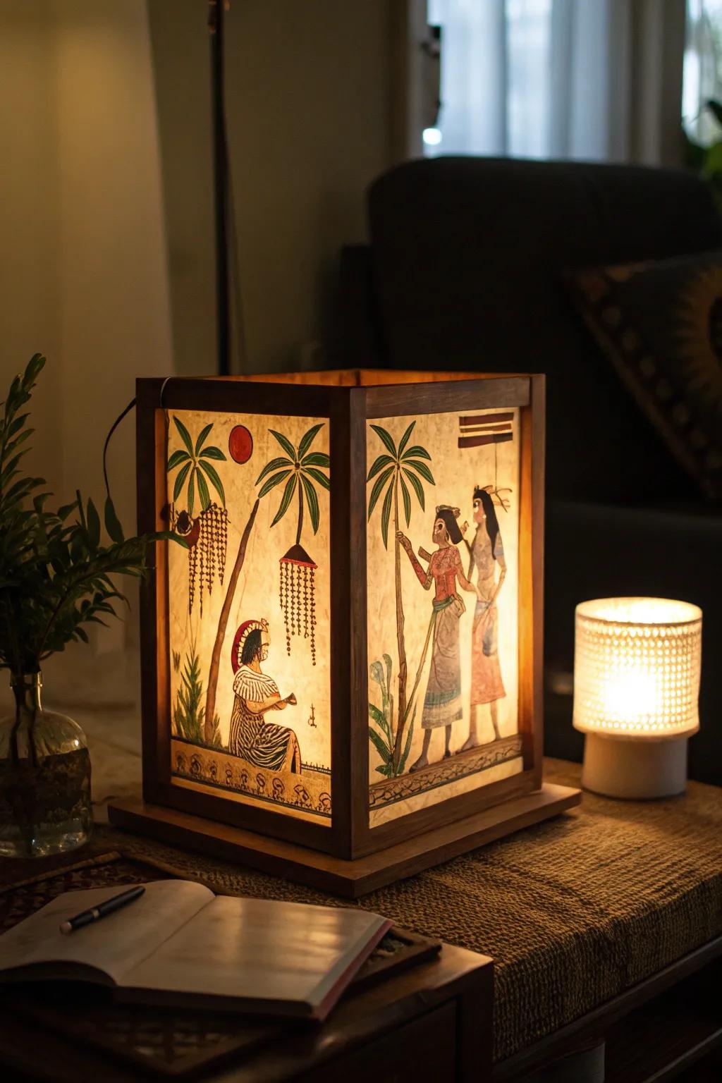 Backlit frames create a magical, glowing effect.