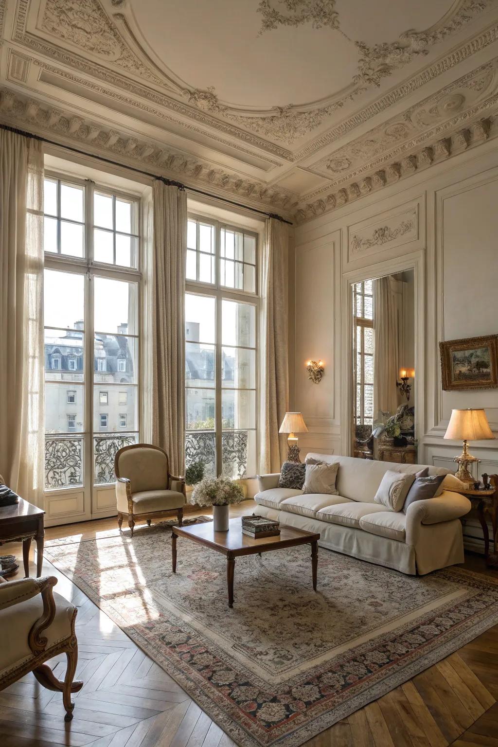 Architectural characteristics that define Parisian elegance.