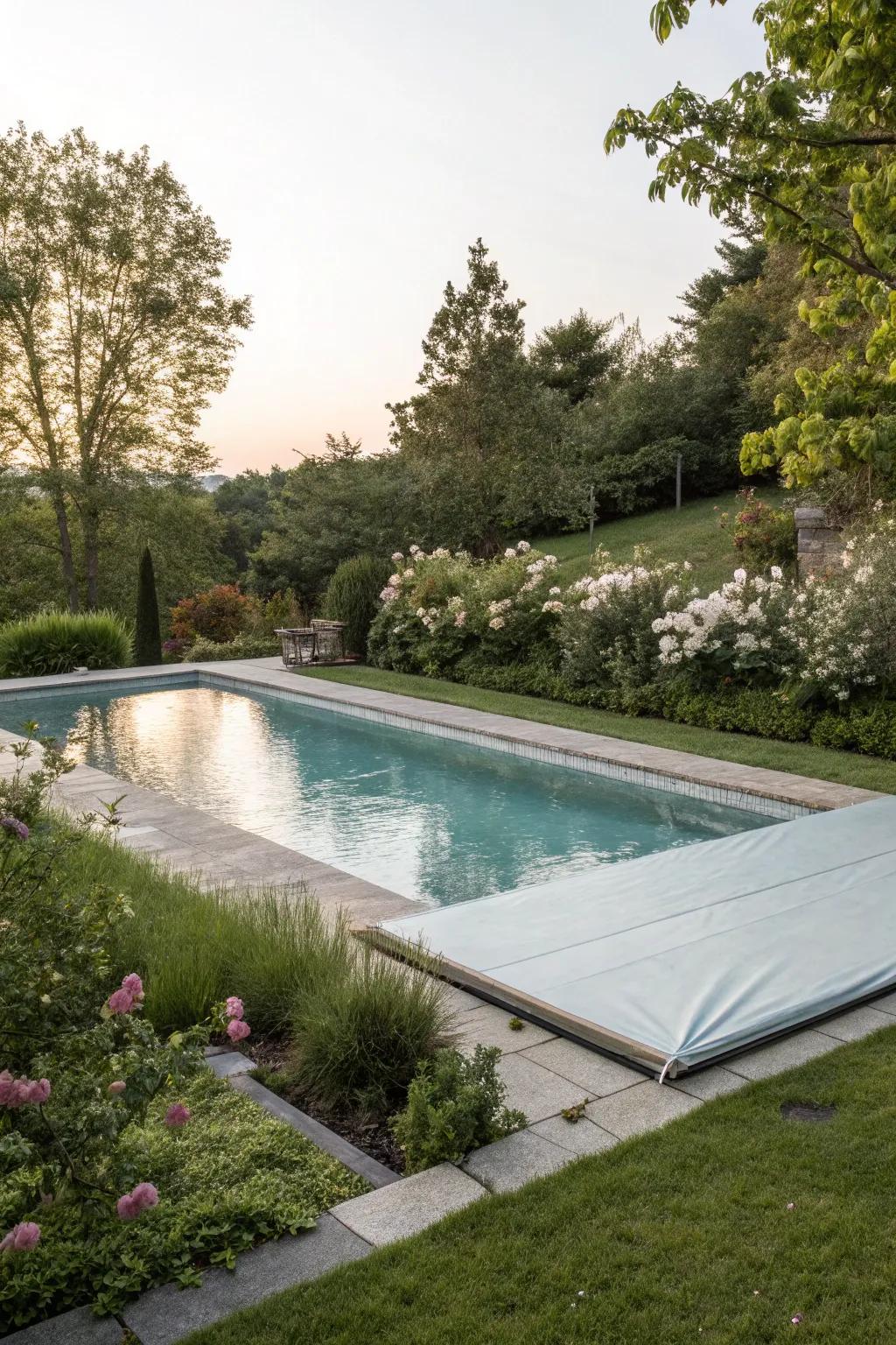 Eco-friendly covers help maintain your pool's cleanliness and efficiency.