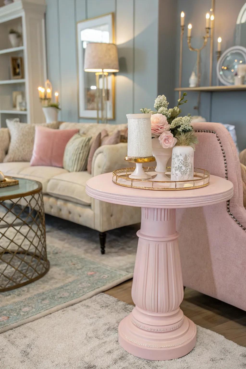 Pastel shades add a playful yet elegant charm.
