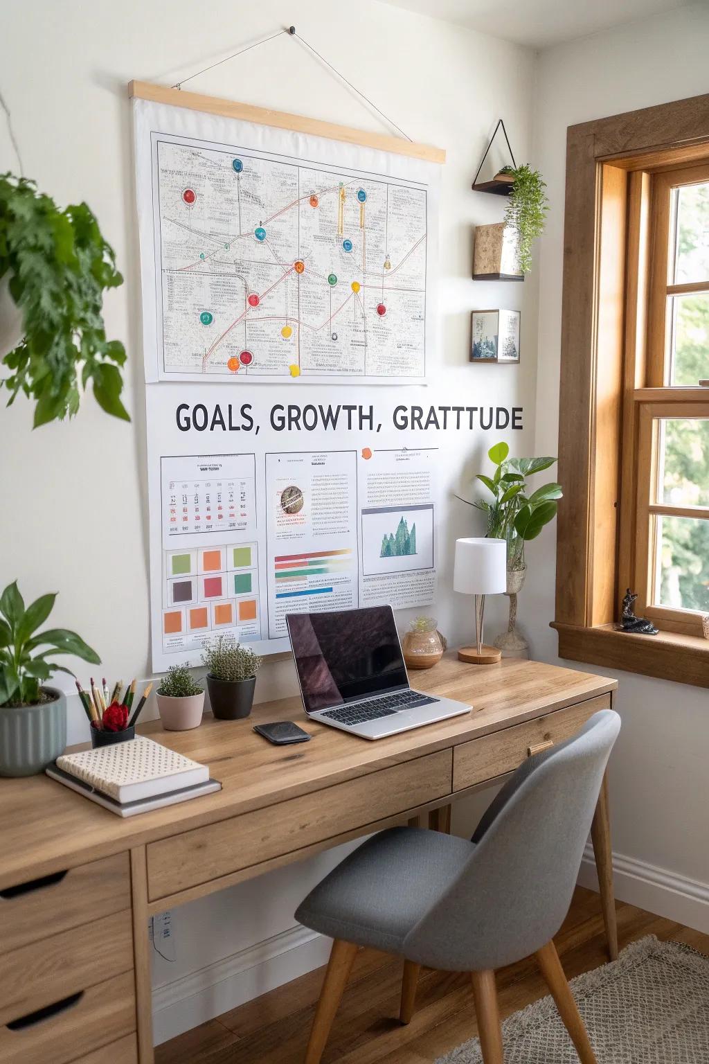 Map out your course with a visual mind chart.