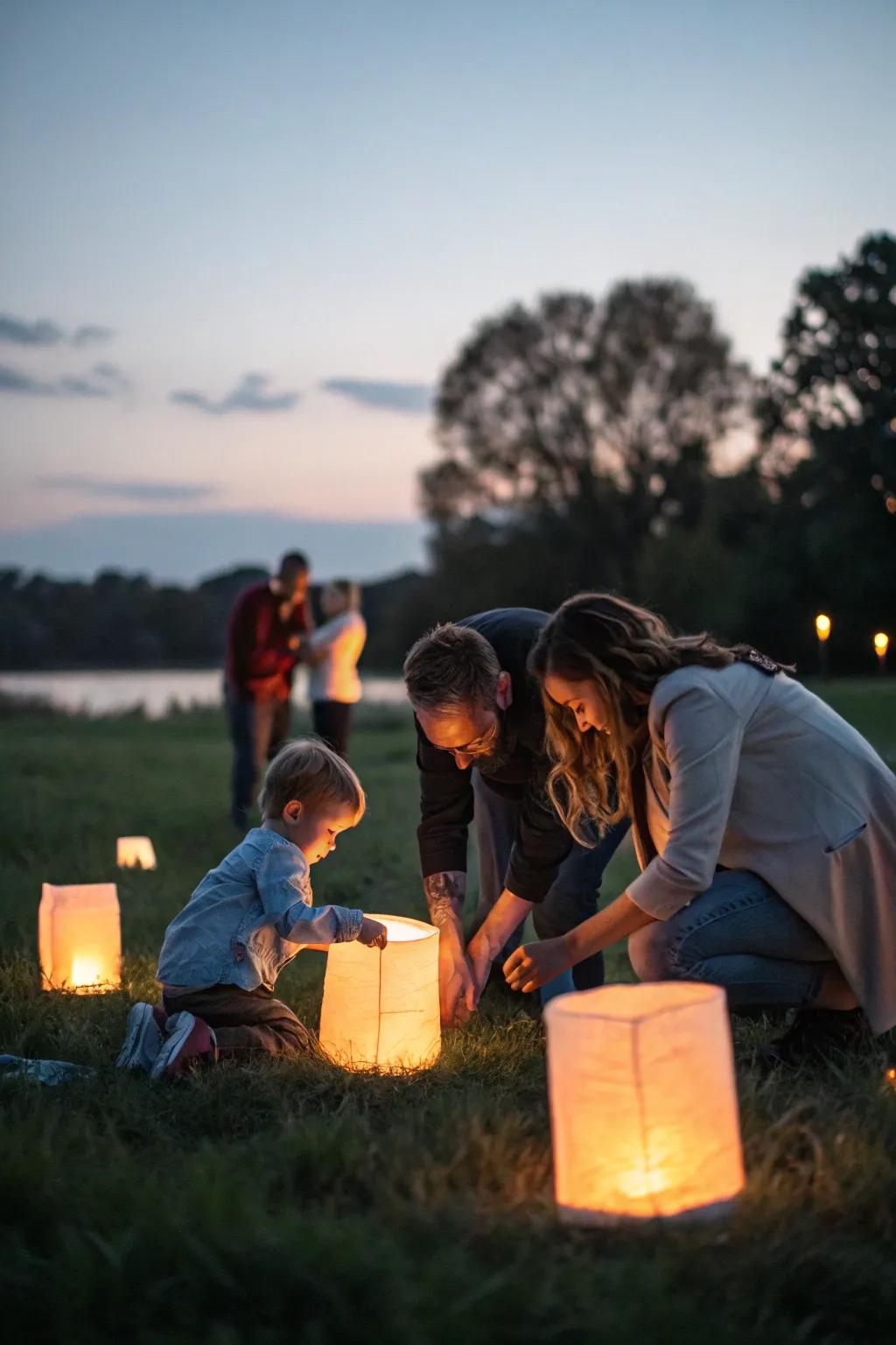 Brighten your photos using the delicate glow of lights.