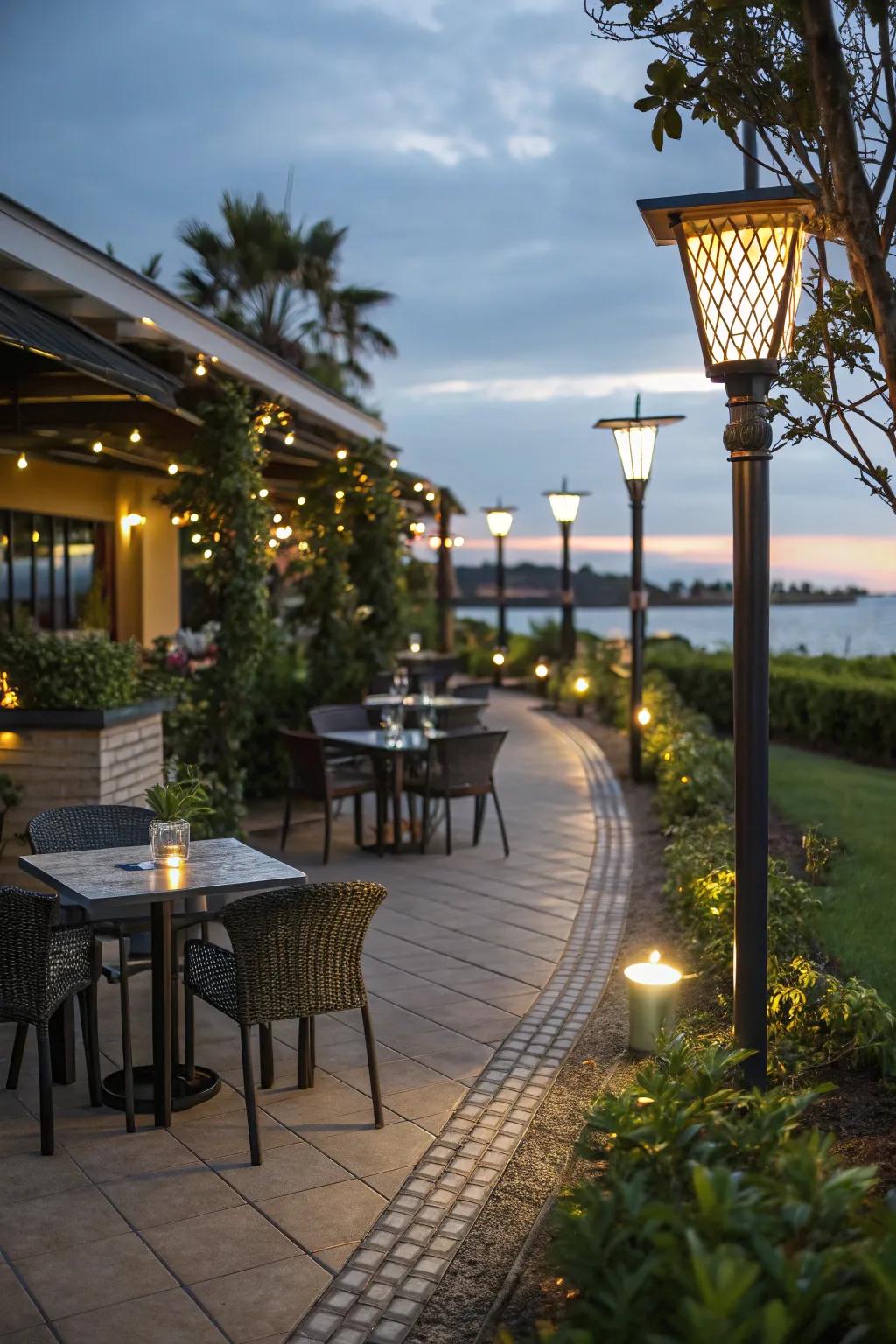 Solar walkway lights are both practical and sustainable.