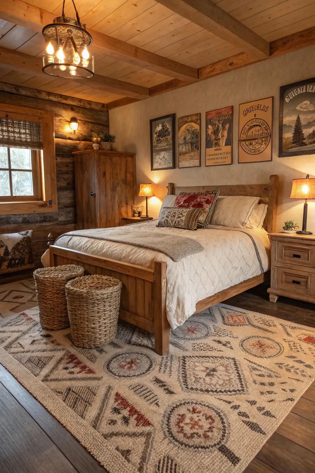 Roughage floor coverings add texture and nature-inspired style.