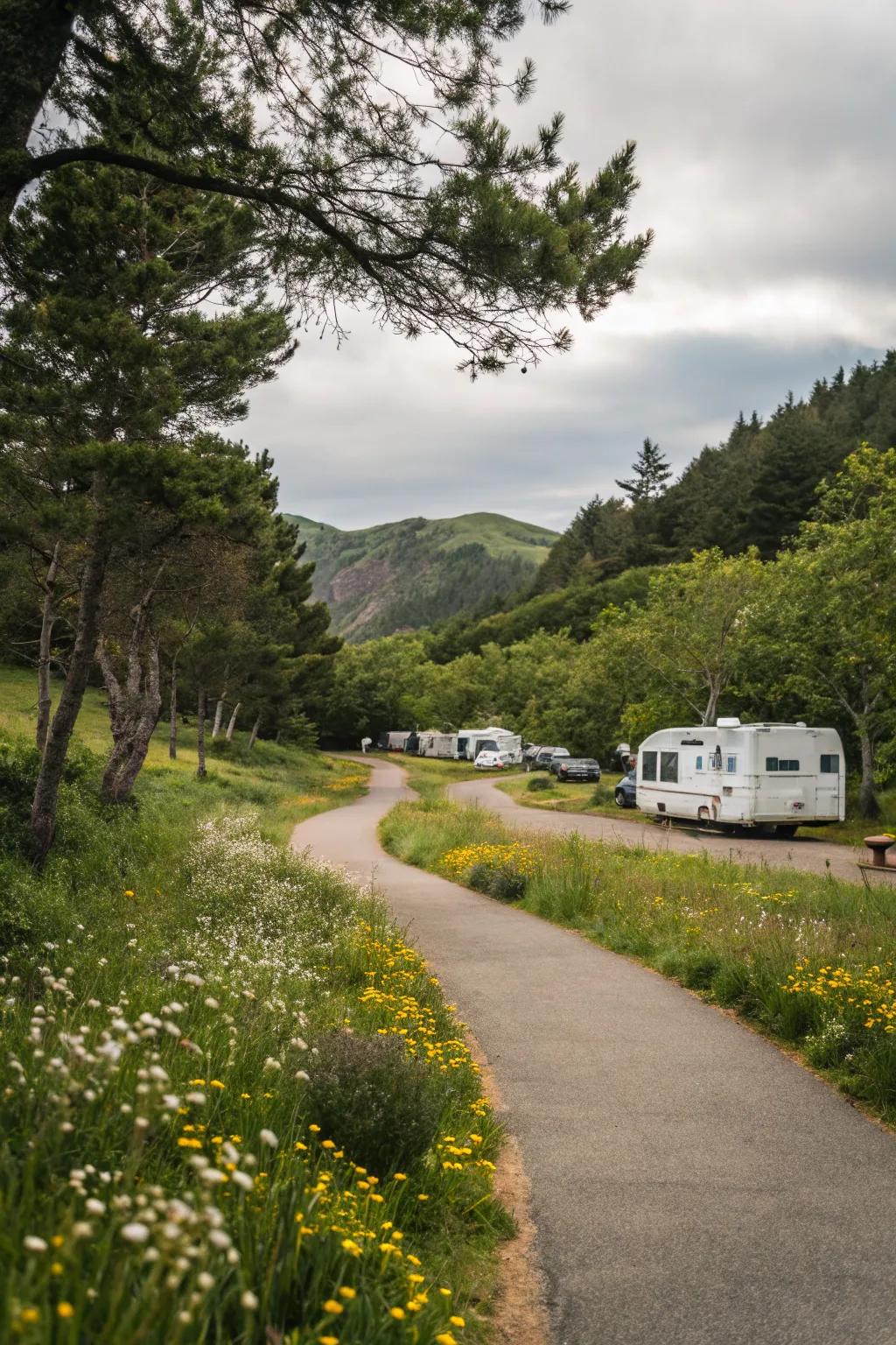 Inviting walking routes that encourage exploration.