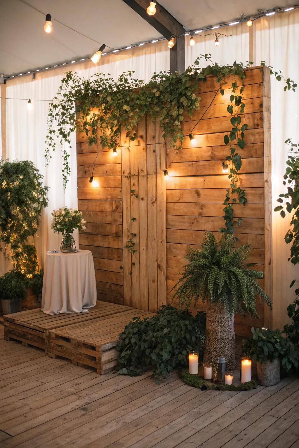Embrace down-to-earth charm incorporating timber features and greenery.