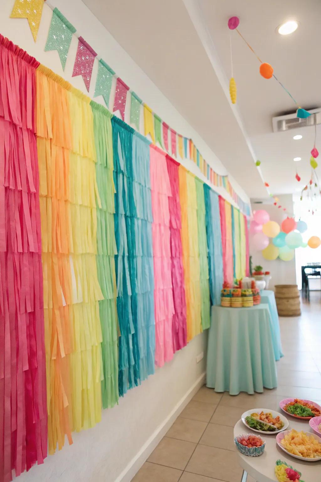 Fringes incorporate texture and festivity to your selfies.