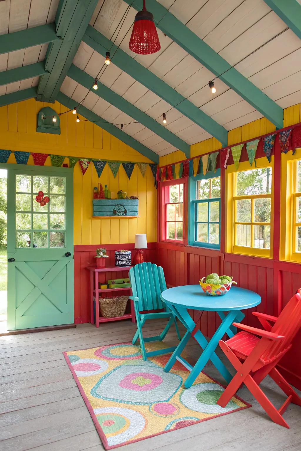Accent colors inject life and vibrancy into your bunkhouse.