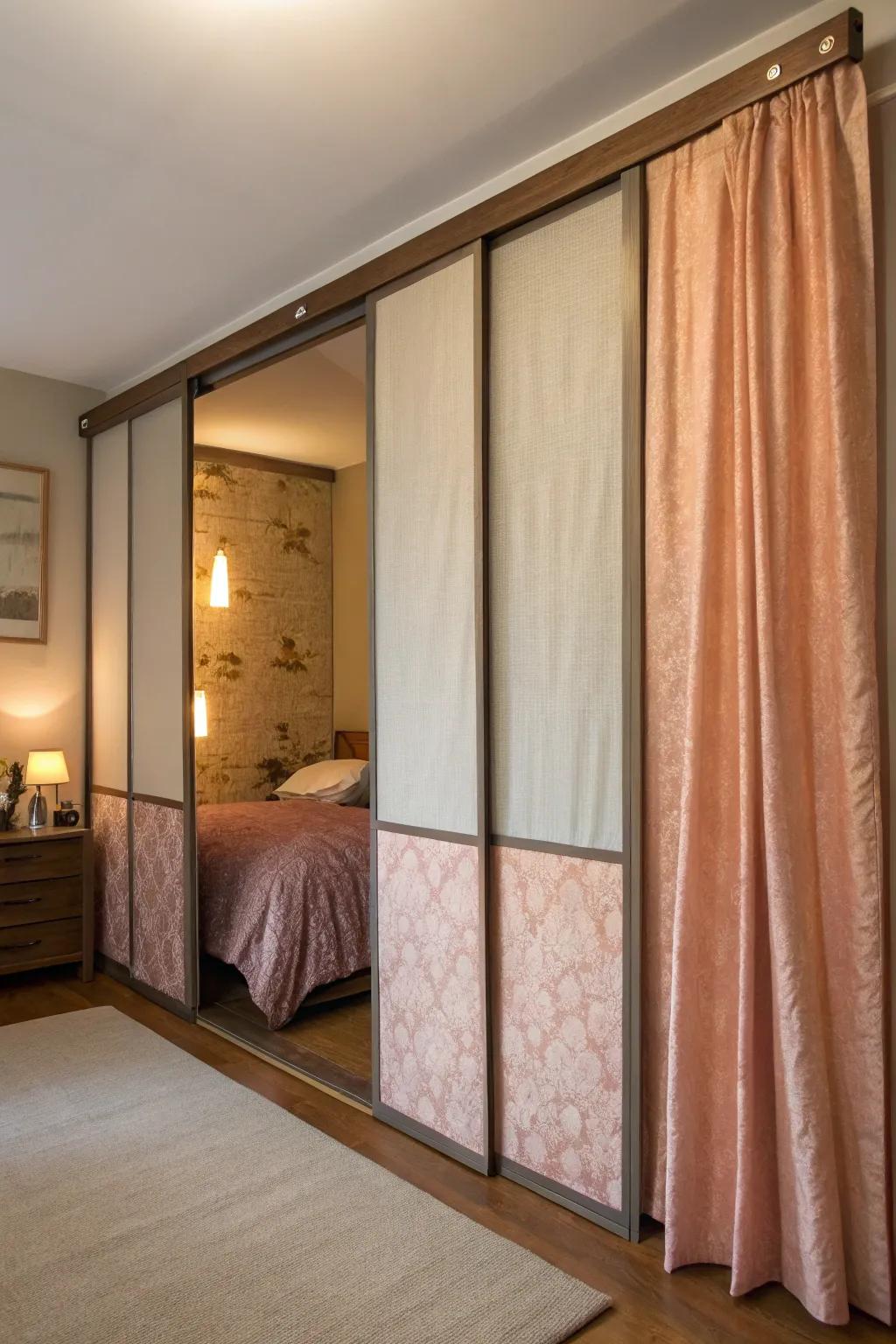Comforting soft fabric panels.