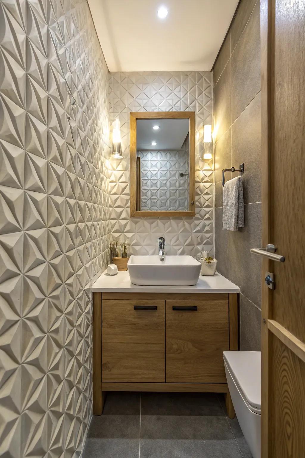 Layered surfaces create a tactile and visually dynamic experience.