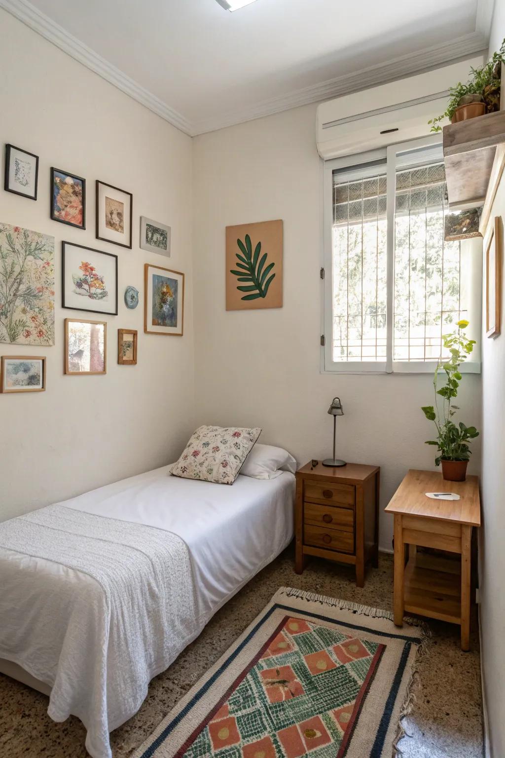 Minimalist decor brings elegance without creating clutter.