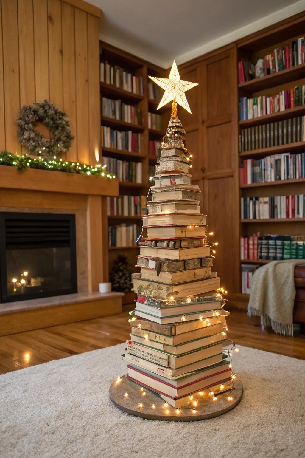 A creative volume sprout infuses a literary spin into seasonal embellishments.