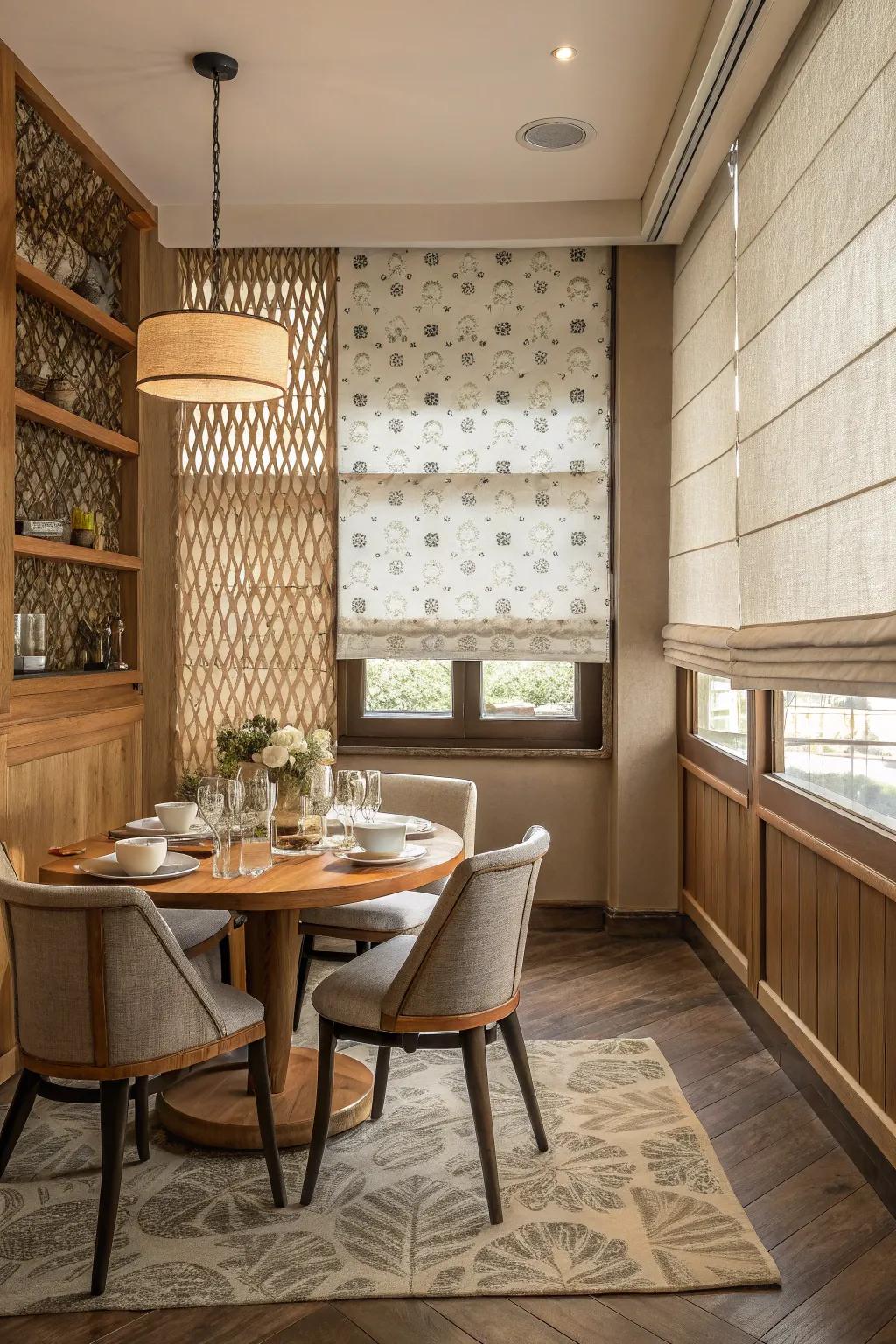 Double shades offer versatility and style in light control.