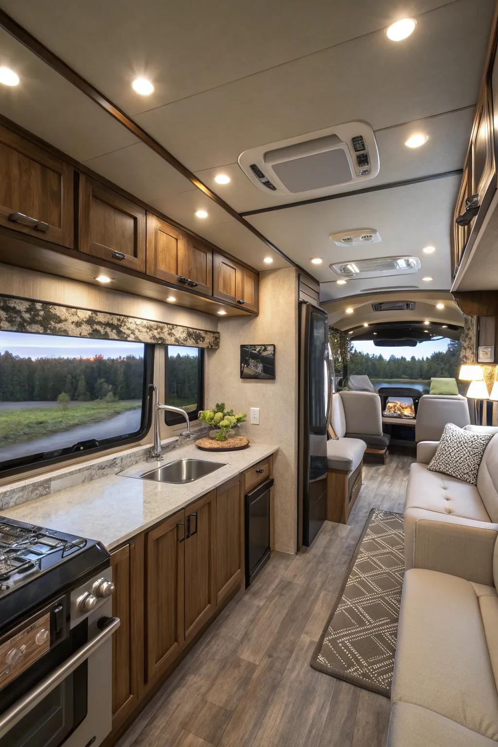 Upgrading fixtures and appliances can make your RV look and work better.