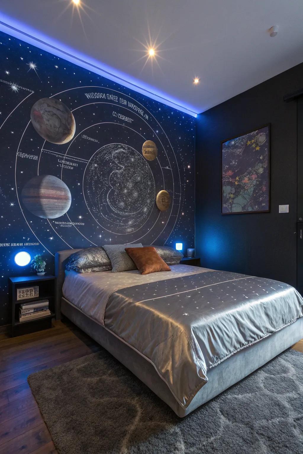 An engaging star chart brings the night sky to your fingertips.
