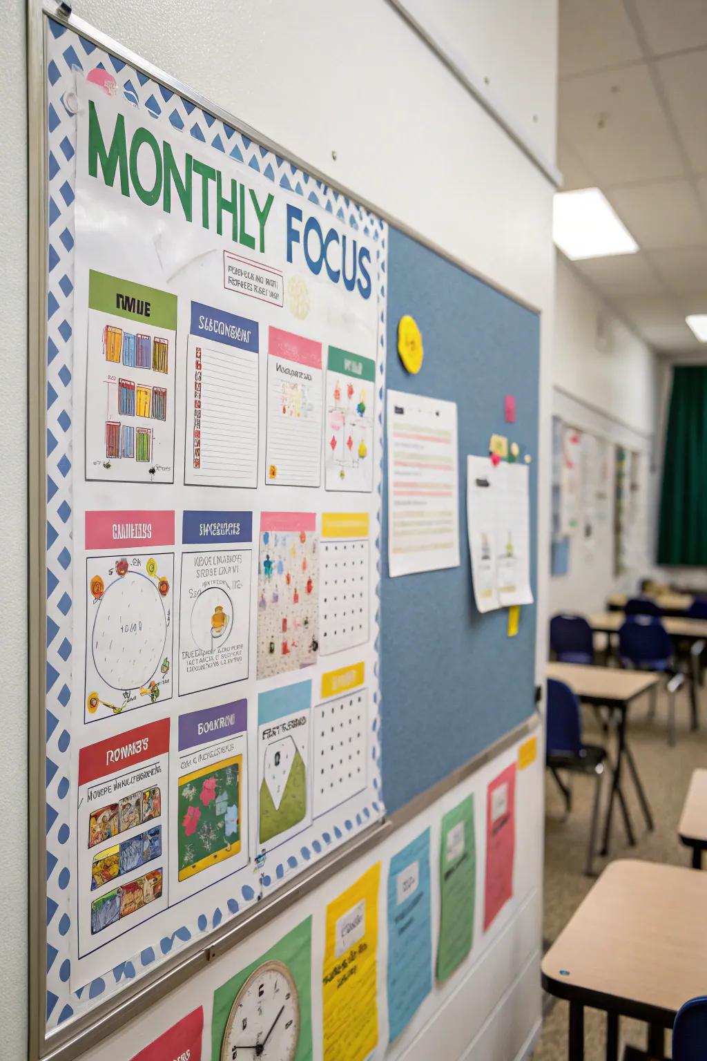 A focus of the month section adds educational value.