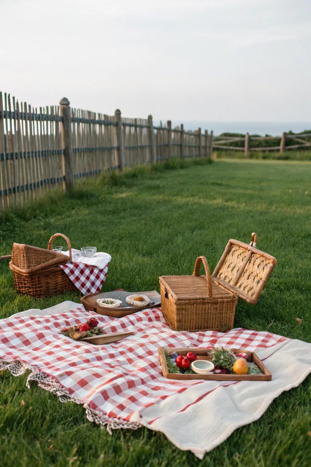 Step back in time with a charming vintage picnic.