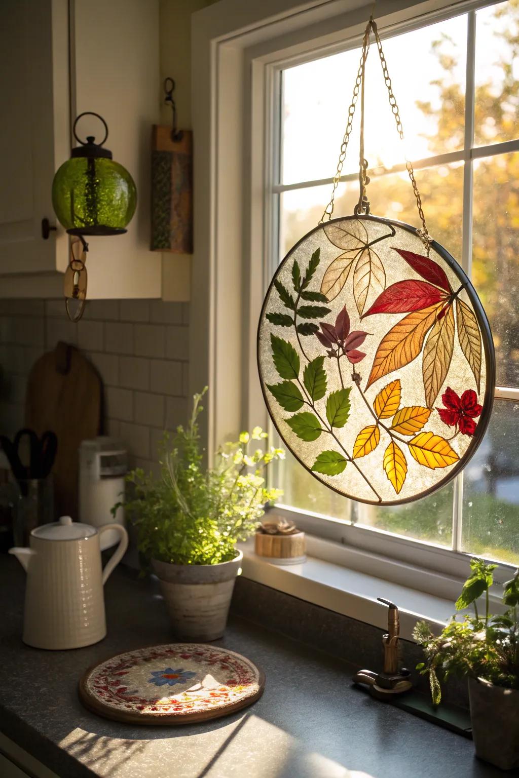 Bring the garden inside with natural light catchers.