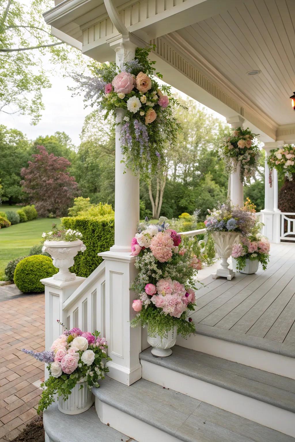 Inject grace with vibrant floral touches.
