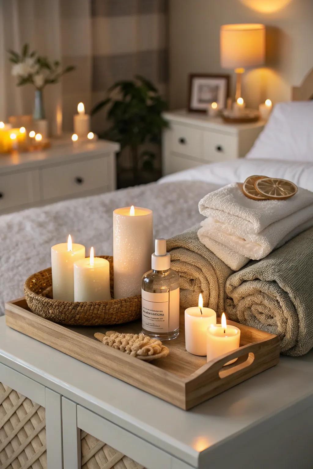 Pamper yourself with a rejuvenating spa night.