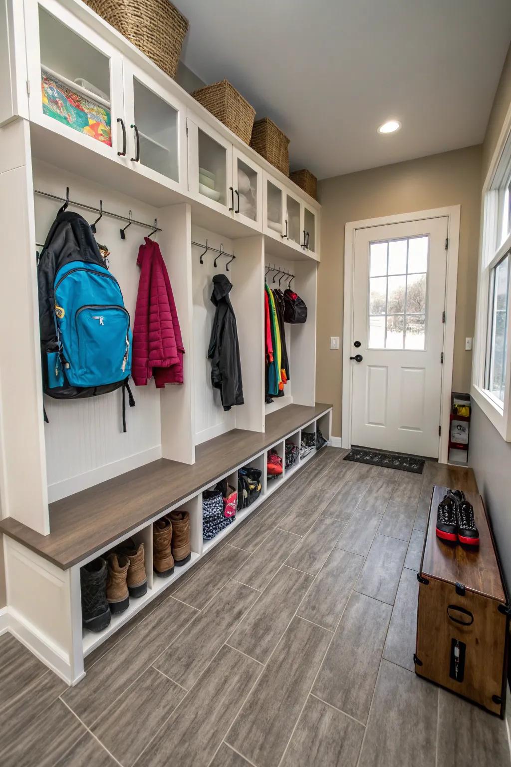 Resilient vinyl is ideal for busy spaces.