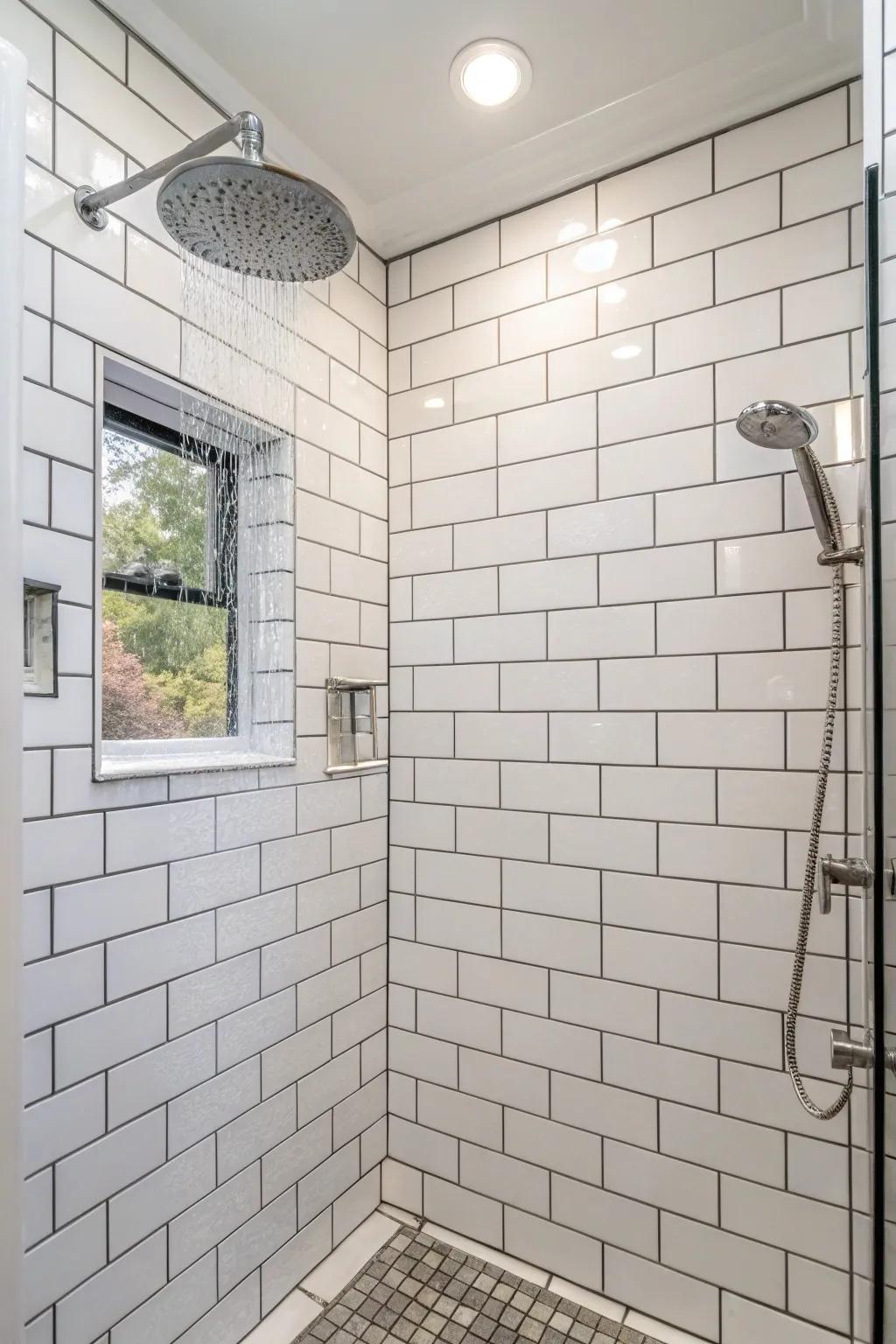 Underground brick tiles present a design that's both timeless and adaptable.