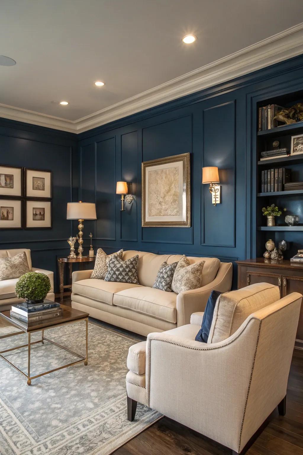 Rich hues add sophistication and coziness to your space.