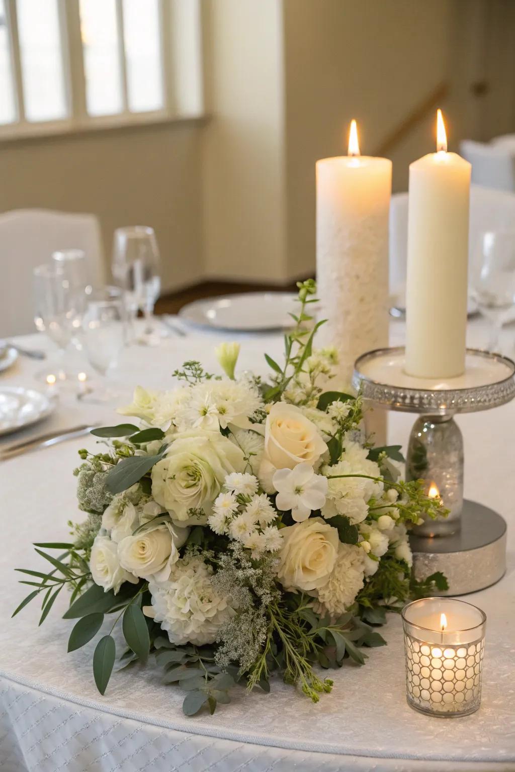 Centerpieces that captivate with their pure elegance.