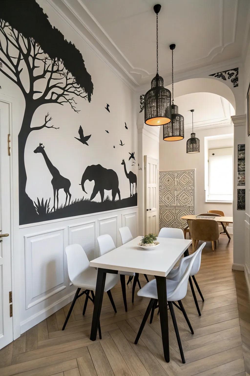 Striking shadows for a bold declaration.