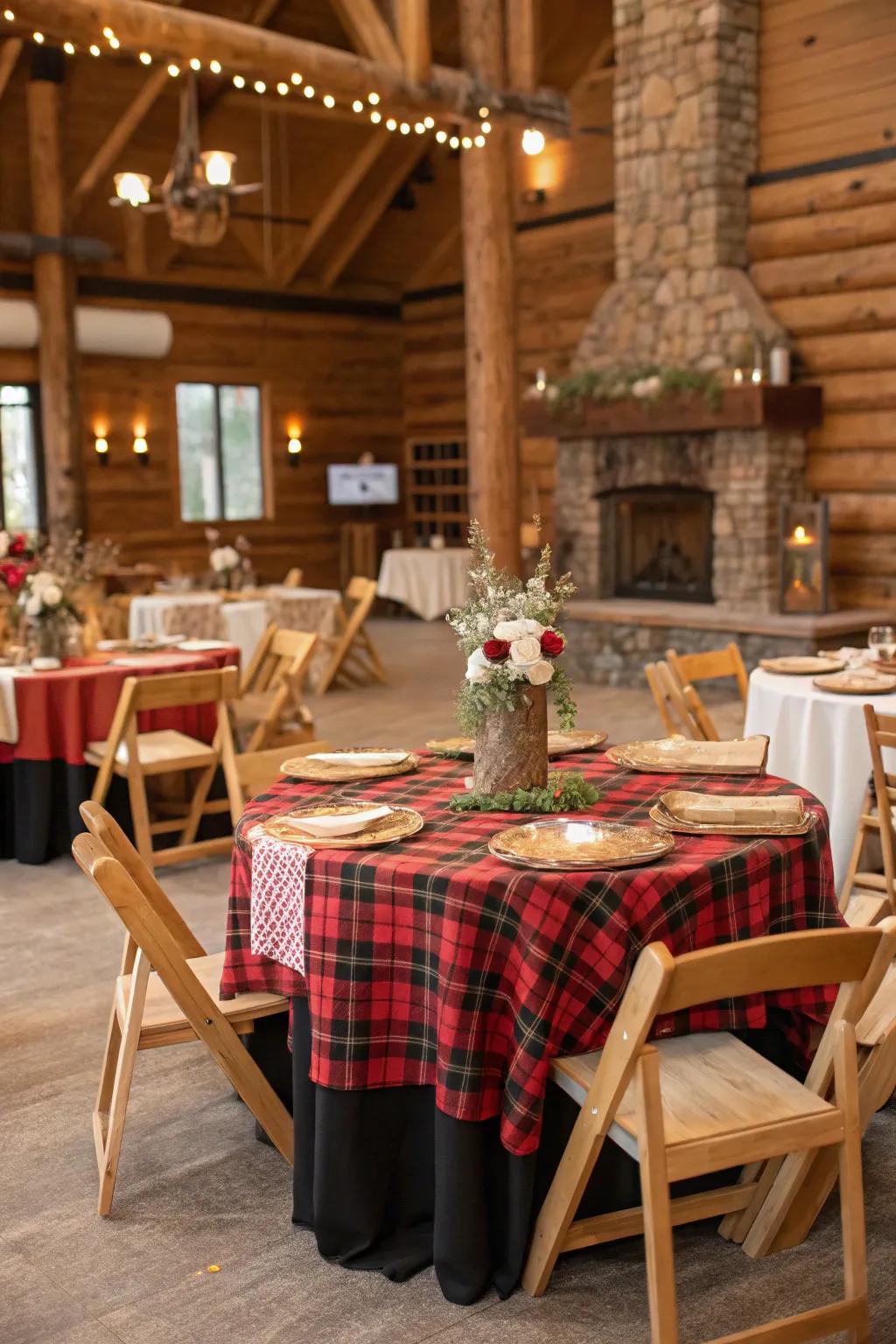 A cozy rustic lodge themed baby shower.