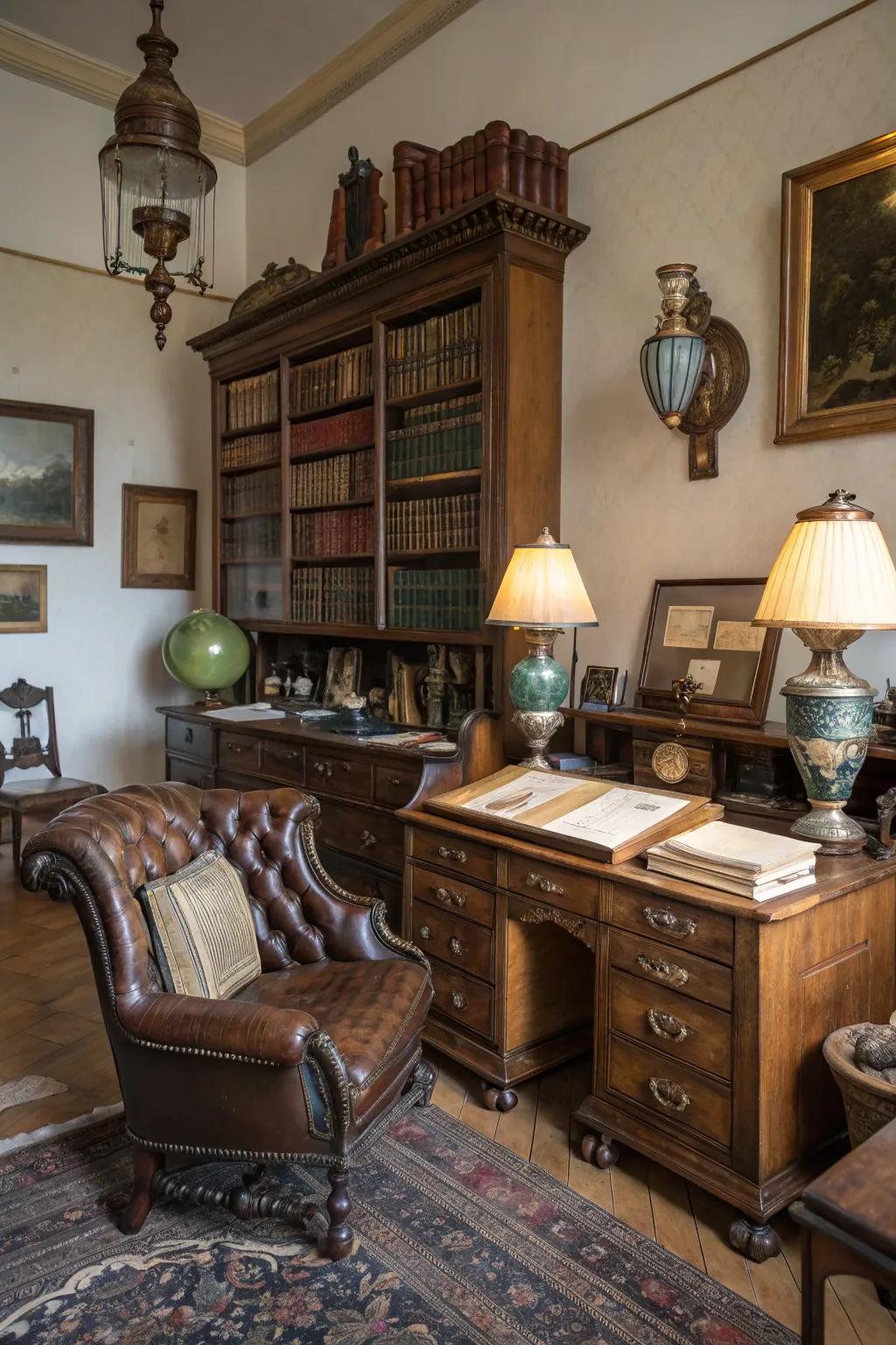 Past and old finds bring history and mystery to your witch room.