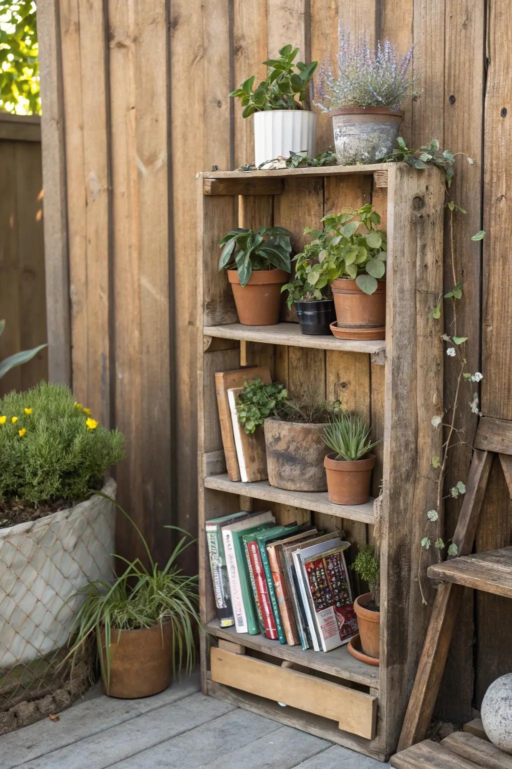 Upcycled timber crafts impart new life to older materials.