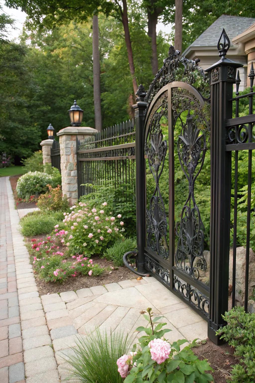 Express your creativity with custom, artistic fence designs.