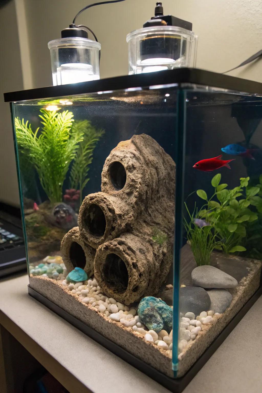 Design hands-on sanctuaries with tunnels and walkways.