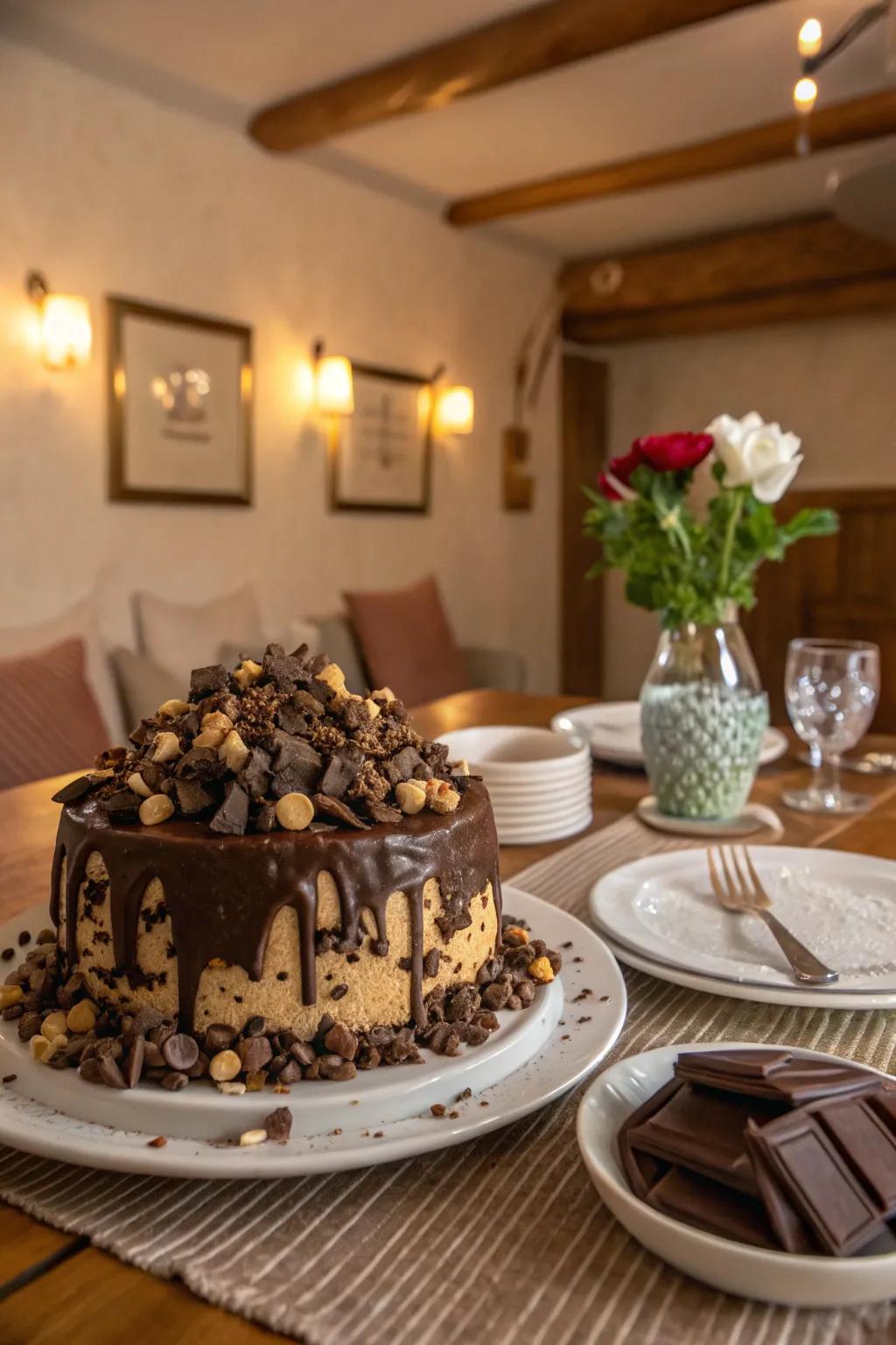 A cocoa excess cake is a decadent treat for all cocoa lovers.