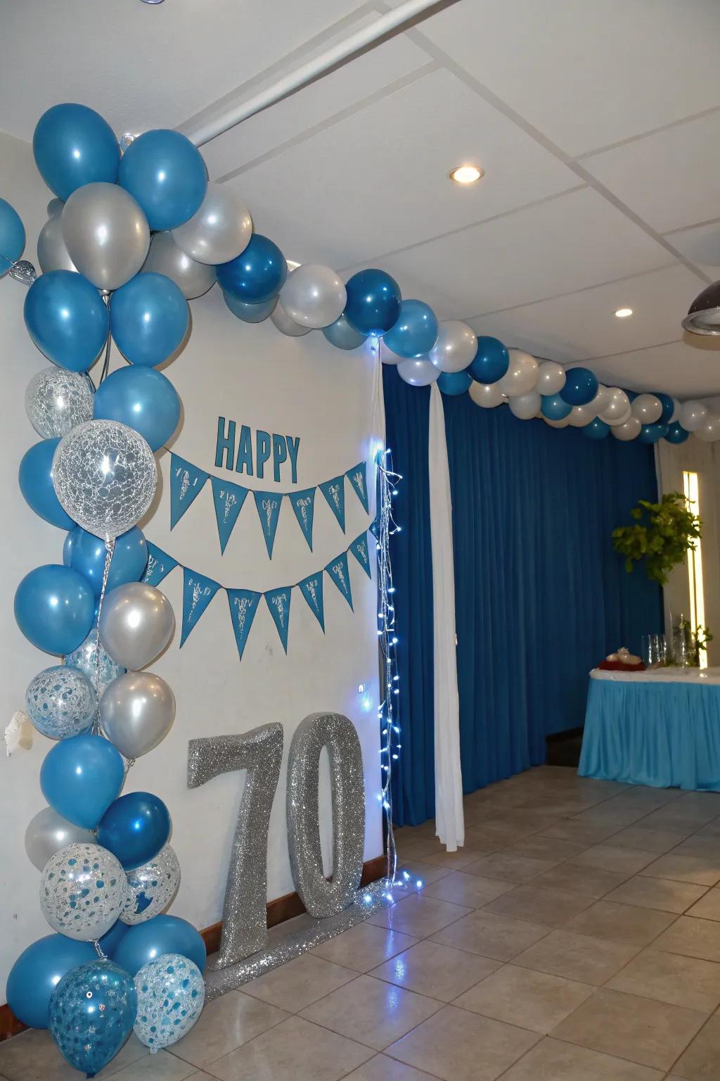 A coordinated color scheme ties the decor together.